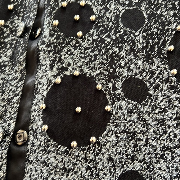 Bling black dressy sweater  lighter weight - Picture 2 of 4